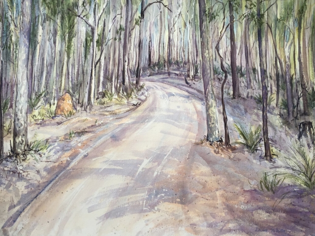 Through the Spotted Gums Louise Foletta Australian Landscape Artist